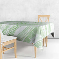 Sharks Couple Dreamy Polynesians Floral Sea Tablecloth Emerald - Polynesian Pride