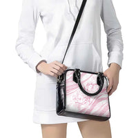 Sharks Couple Dreamy Polynesians Floral Sea Shoulder Handbag Pink - Polynesian Pride