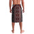 Red Tukutuku Pattern Aotearoa Lavalava Niho Taniwha and Puhoro Motifs