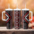 Red Tukutuku Pattern Aotearoa Tumbler With Handle Niho Taniwha and Puhoro Motifs