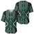 Jade Tukutuku Pattern Aotearoa Baseball Jersey Niho Taniwha and Puhoro Motifs