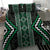 Jade Tukutuku Pattern Aotearoa Bedding Set Niho Taniwha and Puhoro Motifs