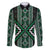 Jade Tukutuku Pattern Aotearoa Family Matching Mermaid Dress and Hawaiian Shirt Niho Taniwha and Puhoro Motifs
