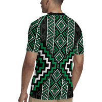 Jade Tukutuku Pattern Aotearoa Rugby Jersey Niho Taniwha and Puhoro Motifs