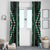 Jade Tukutuku Pattern Aotearoa Window Curtain Niho Taniwha and Puhoro Motifs