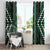 Jade Tukutuku Pattern Aotearoa Window Curtain Niho Taniwha and Puhoro Motifs