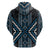 Azure Tukutuku Pattern Aotearoa Hoodie Niho Taniwha and Puhoro Motifs