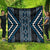 Azure Tukutuku Pattern Aotearoa Quilt Niho Taniwha and Puhoro Motifs