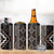 Classic Tukutuku Pattern Aotearoa 4 in 1 Can Cooler Tumbler Niho Taniwha and Puhoro Motifs