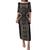 Classic Tukutuku Pattern Aotearoa Puletasi Niho Taniwha and Puhoro Motifs