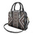 Classic Tukutuku Pattern Aotearoa Shoulder Handbag Niho Taniwha and Puhoro Motifs