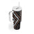 Classic Tukutuku Pattern Aotearoa Tumbler With Handle Niho Taniwha and Puhoro Motifs