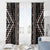 Classic Tukutuku Pattern Aotearoa Window Curtain Niho Taniwha and Puhoro Motifs