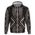 Classic Tukutuku Pattern Aotearoa Zip Hoodie Niho Taniwha and Puhoro Motifs