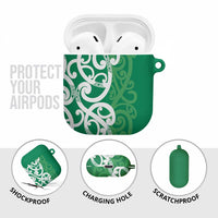 Pounamu Green Maori AirPods Case Koru Kowhaiwhai - Polynesian Pride