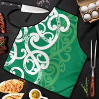 Pounamu Green Maori Apron Koru Kowhaiwhai - Polynesian Pride
