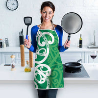 Pounamu Green Maori Apron Koru Kowhaiwhai - Polynesian Pride