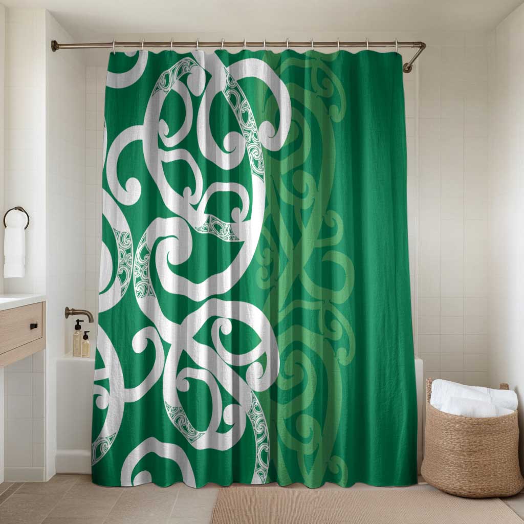 Pounamu Green Maori Bathroom Set Koru Kowhaiwhai - Polynesian Pride