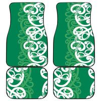 Pounamu Green Maori Car Mats Koru Kowhaiwhai - Polynesian Pride