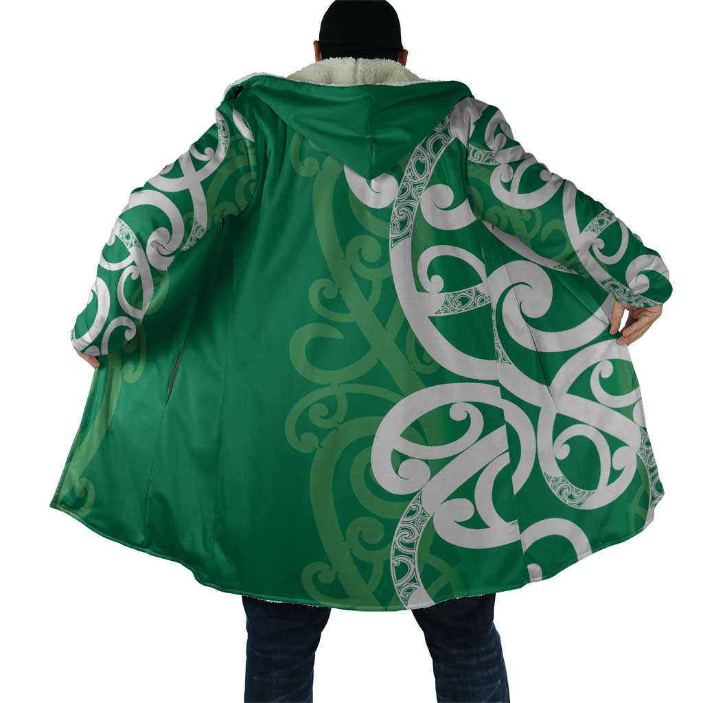 Pounamu Green Maori Cloak Koru Kowhaiwhai - Polynesian Pride