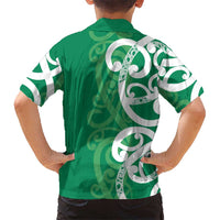 Pounamu Green Maori Hawaiian Shirt Koru Kowhaiwhai - Polynesian Pride