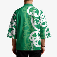 Pounamu Green Maori Kimono Koru Kowhaiwhai - Polynesian Pride