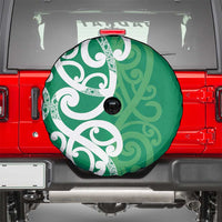 Pounamu Green Maori Spare Tire Cover Koru Kowhaiwhai - Polynesian Pride