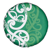 Pounamu Green Maori Spare Tire Cover Koru Kowhaiwhai - Polynesian Pride