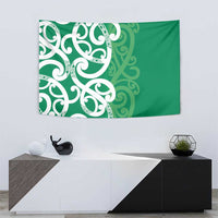 Pounamu Green Maori Tapestry Koru Kowhaiwhai - Polynesian Pride