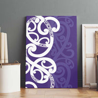 Violet Green Maori Canvas Wall Art Koru Kowhaiwhai - Polynesian Pride