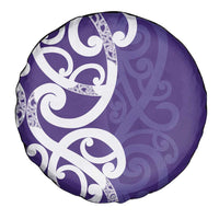 Violet Green Maori Spare Tire Cover Koru Kowhaiwhai - Polynesian Pride