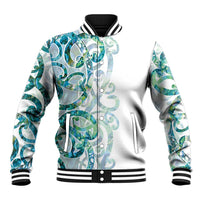 Paua Shell Maori Baseball Jacket Koru Kowhaiwhai - Polynesian Pride