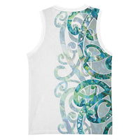 Paua Shell Maori Basketball Jersey Koru Kowhaiwhai - Polynesian Pride