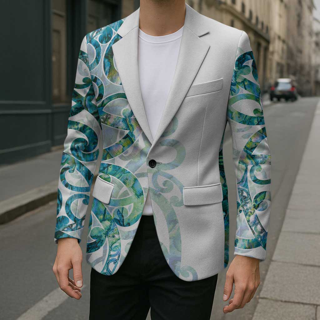 Paua Shell Maori Blazer Koru Kowhaiwhai - Polynesian Pride