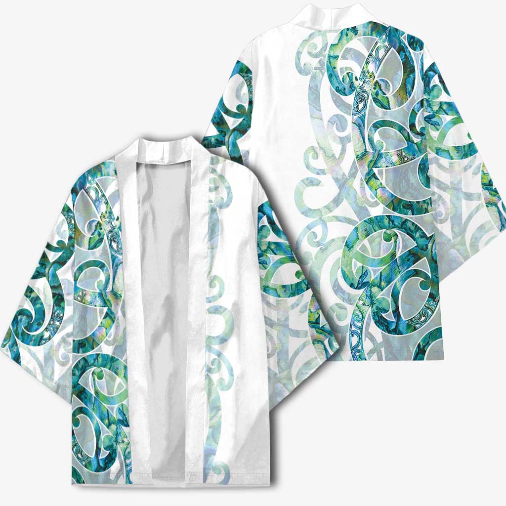 Paua Shell Maori Kimono Koru Kowhaiwhai - Polynesian Pride