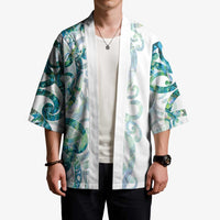 Paua Shell Maori Kimono Koru Kowhaiwhai - Polynesian Pride