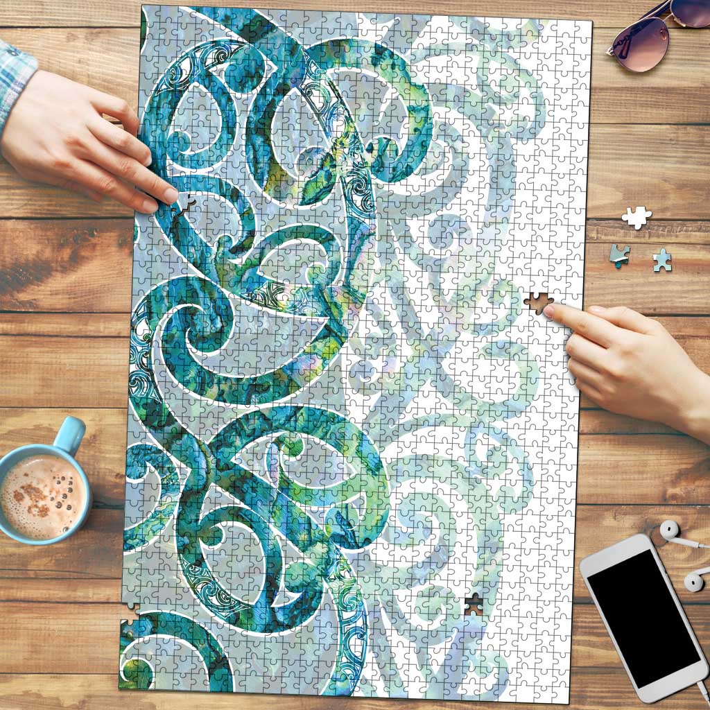 Paua Shell Maori Puzzle Koru Kowhaiwhai - Polynesian Pride
