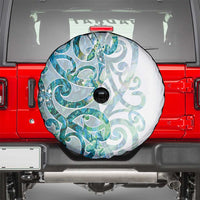 Paua Shell Maori Spare Tire Cover Koru Kowhaiwhai - Polynesian Pride