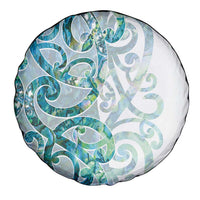 Paua Shell Maori Spare Tire Cover Koru Kowhaiwhai - Polynesian Pride