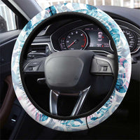 Turquoise Paua Shell Maori Steering Wheel Cover Koru Kowhaiwhai - Polynesian Pride