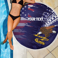American Samoa Mix US Beach Blanket Flag Day Grunge Style