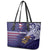 American Samoa Mix US Leather Tote Bag Flag Day Grunge Style