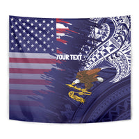 American Samoa Mix US Tapestry Flag Day Grunge Style