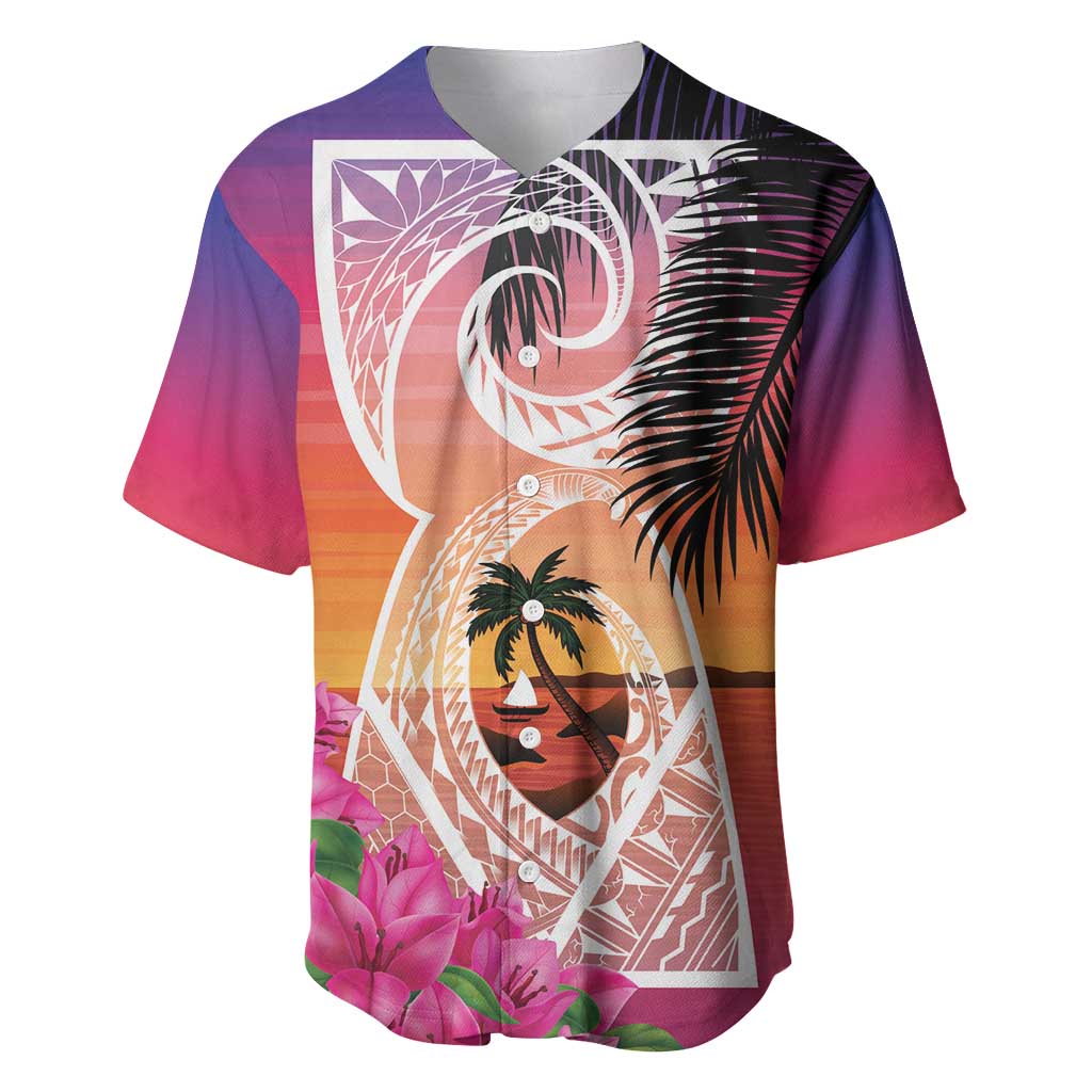 Guam Chamorro Baseball Jersey Artsy Latte Stone