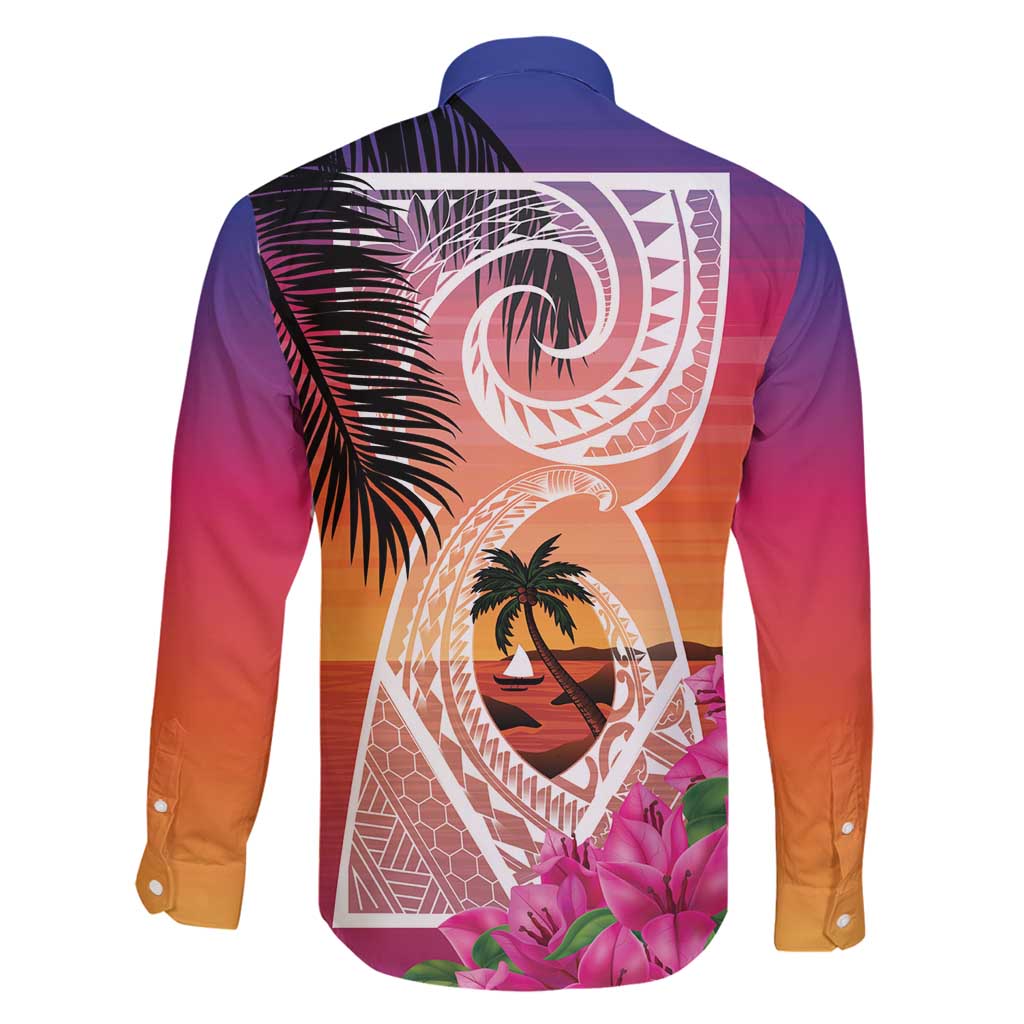 Guam Chamorro Family Matching Mermaid Dress and Hawaiian Shirt Artsy Latte Stone LT7 - Polynesian Pride