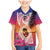 Guam Chamorro Family Matching Mermaid Dress and Hawaiian Shirt Artsy Latte Stone