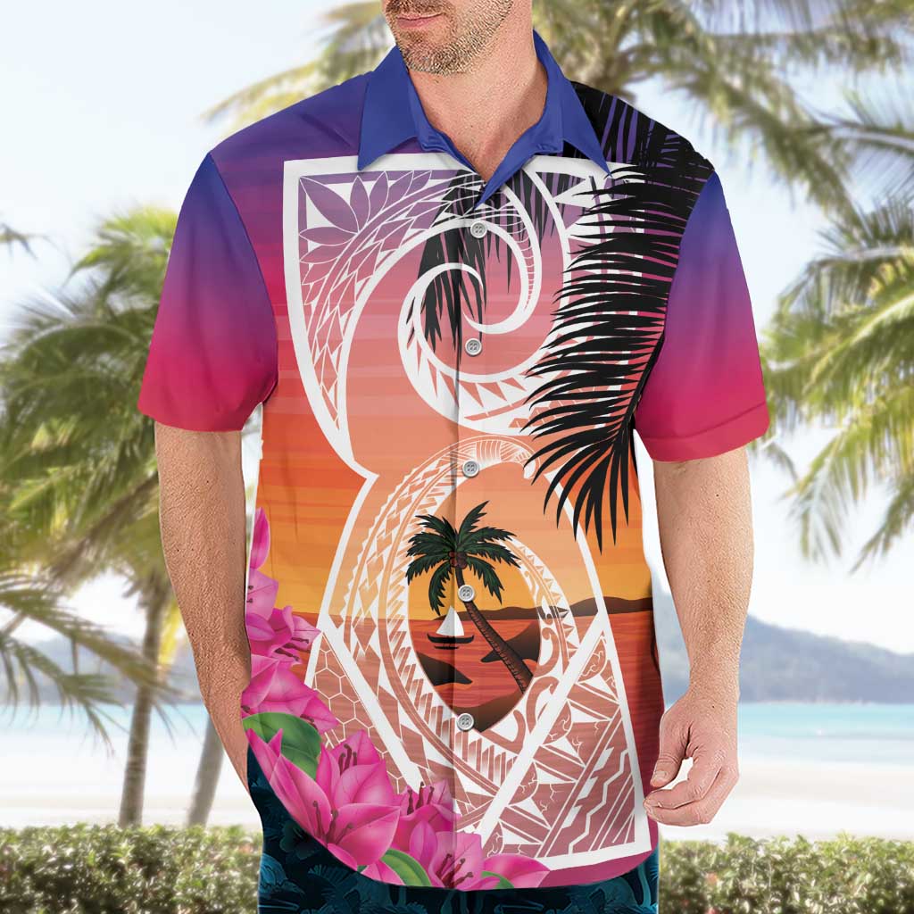 Guam Chamorro Hawaiian Shirt Artsy Latte Stone
