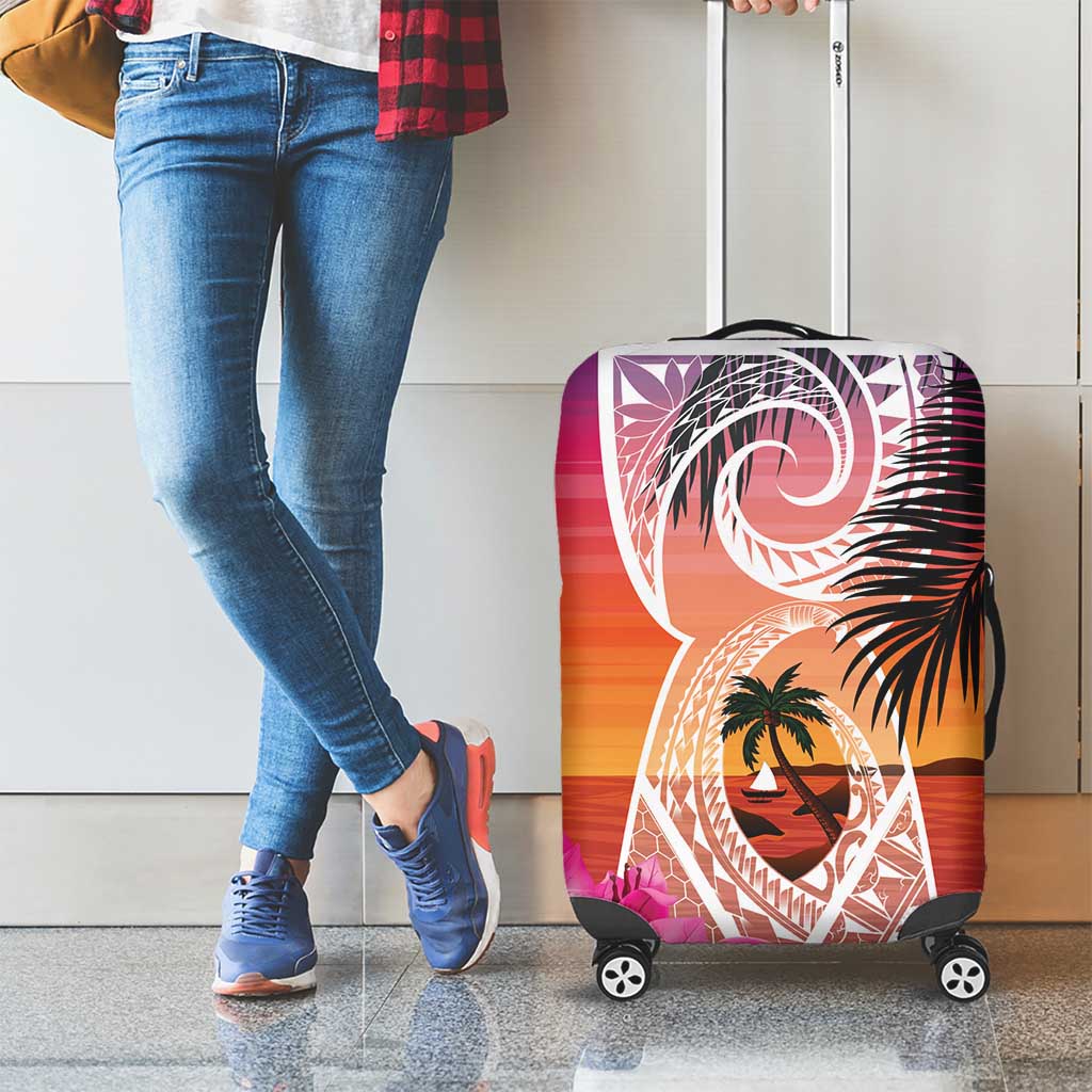 Guam Chamorro Luggage Cover Artsy Latte Stone