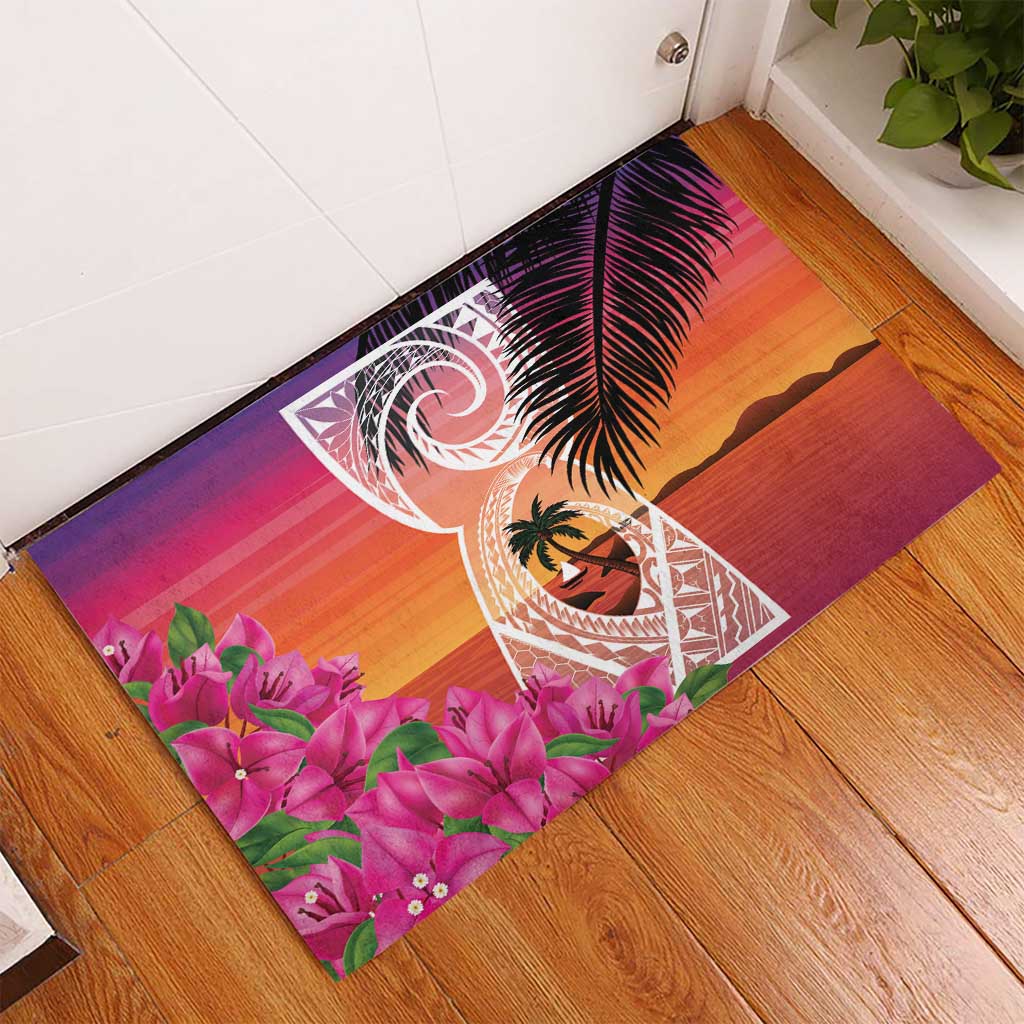 Guam Chamorro Rubber Doormat Artsy Latte Stone