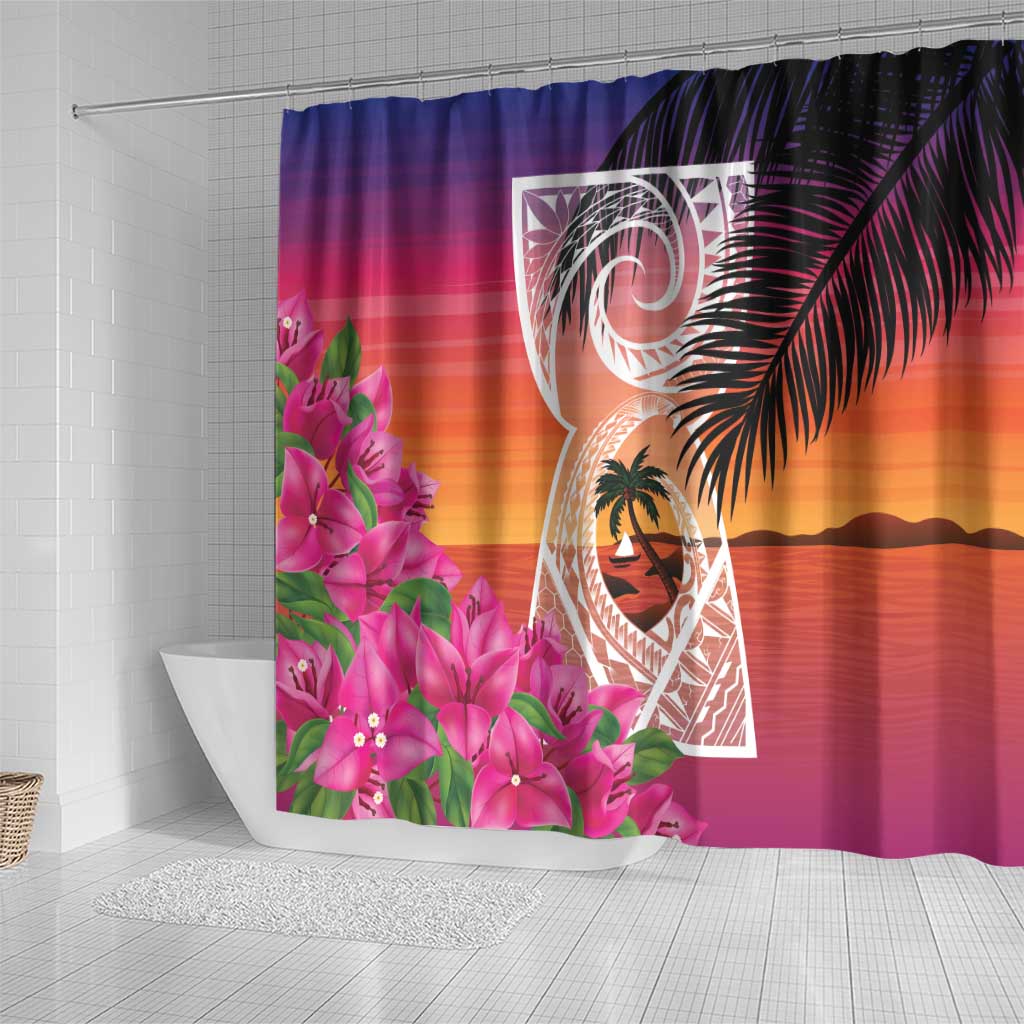 Guam Chamorro Shower Curtain Artsy Latte Stone